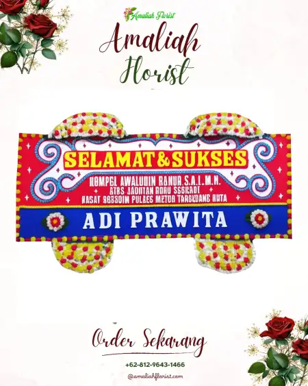 Papan Bunga Ucapan Selamat Mandau